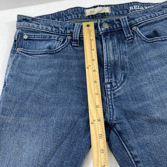 Madewell Jeans Womens 31 x 28 Relaxed Tapered Blue Medium Wash Denim Stretch - Picture 9 of 12